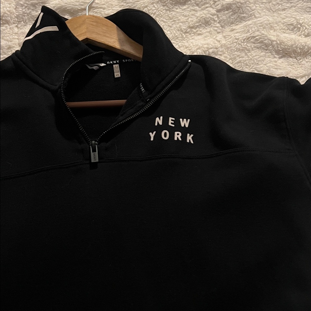 Dkny Black Quarter-Zip Pullover - image 4